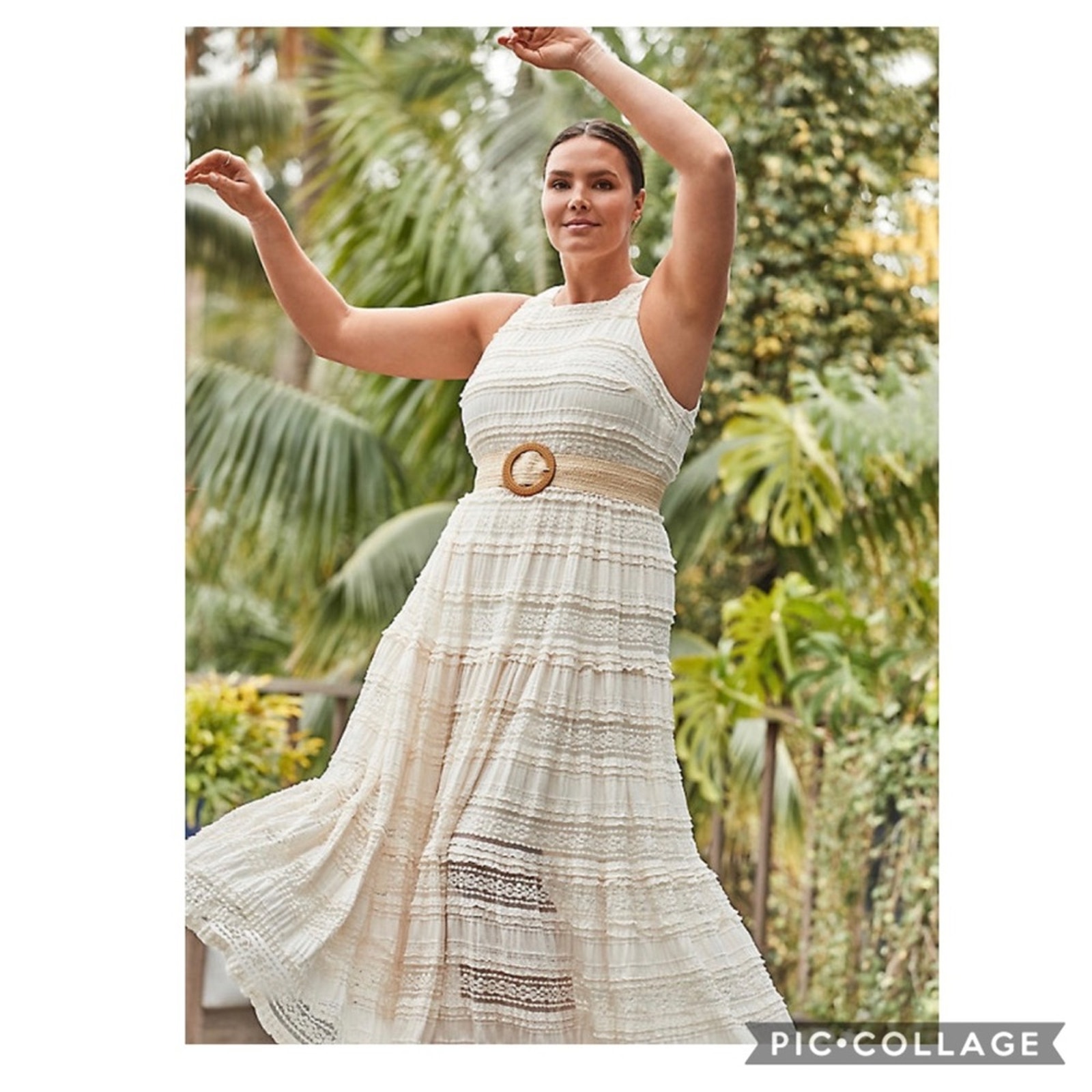 Torrid Ivory Lace Tiered Boho Prairie Maxi Dress New Size 10